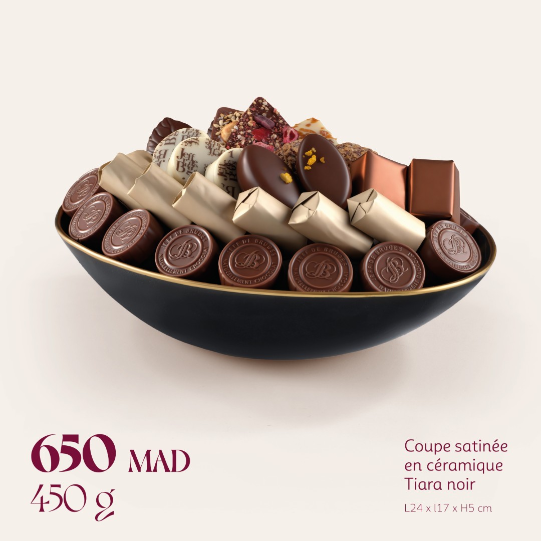 Coupe satinée en céramique Tiara noir